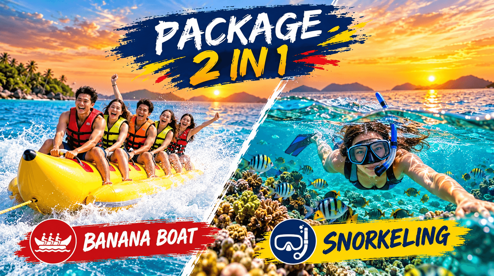 बनाना बोट + Snorkling