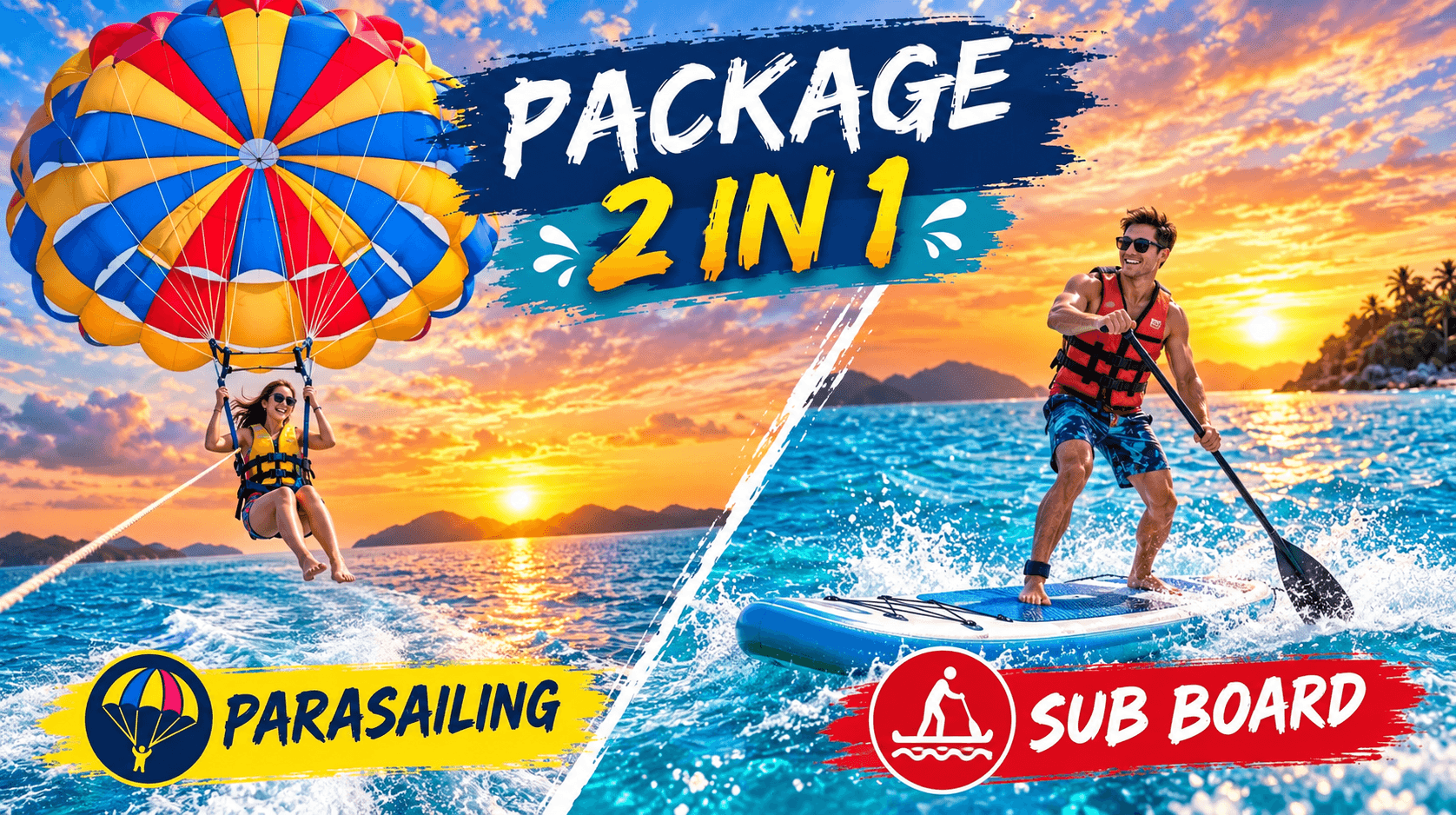 Parasailing + Sub Board