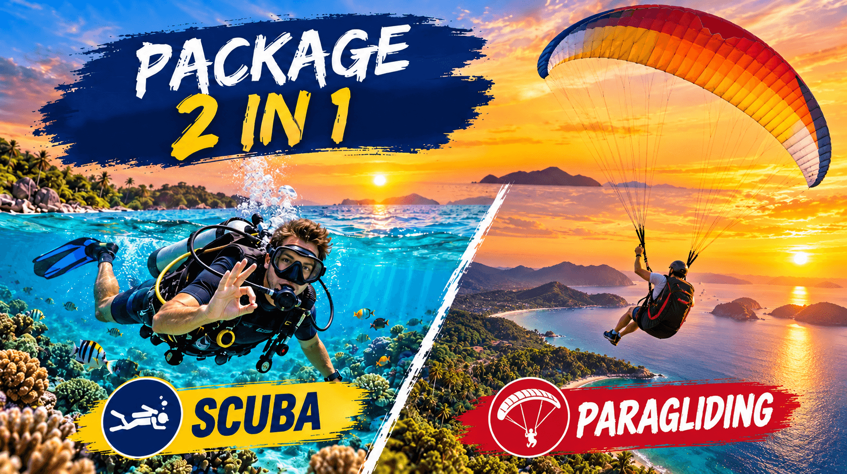Scuba + Paragliding