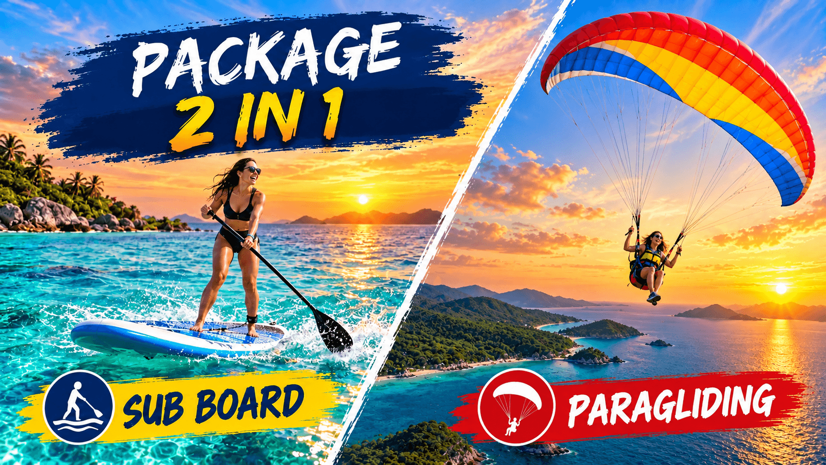Sub Board + Paragliding